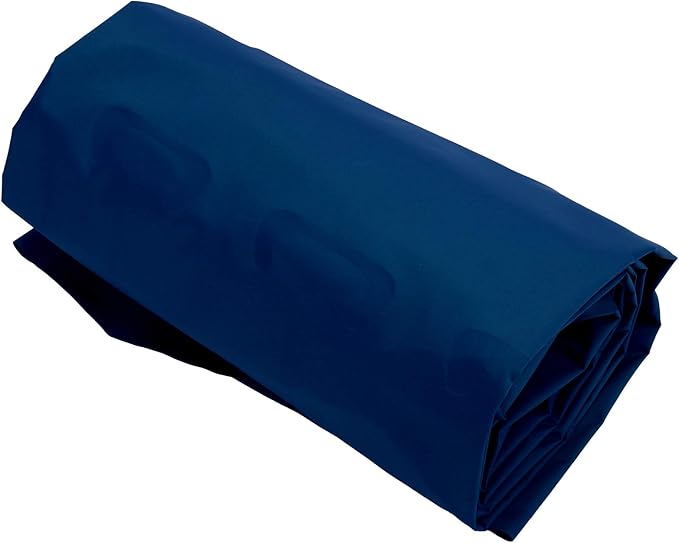 Inflatable Sleeping Pad for Camping | 40D Nylon &amp TPU Laminate Mat | Foot Press Inflation Cushion for Tent/Hiking/Travel | 3D Support 2 - Way Valve 700g Lightweight (Navy Blue)