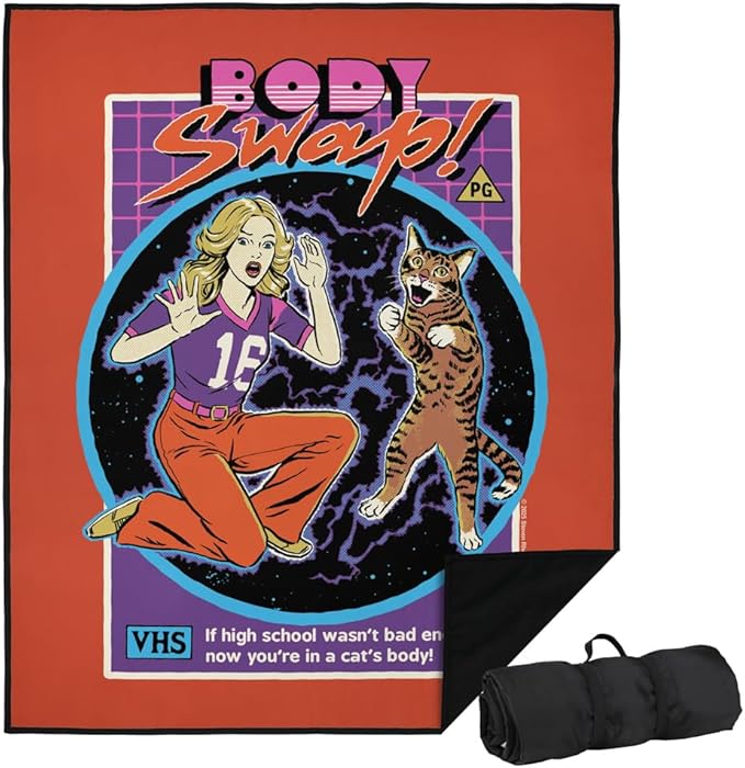 LOGOVISION Steven Rhodes Body Swap Outdoor Blanket for Picnic Beach Camping Park Tailgate 50x60