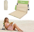 Extra Large Foldable Camping Chair with Cup HolderUltra-Light Portable Beach Chair with Carry Bag for Sunbathing Swimming Poolside Picnic Lawn Road Hiking Trips (Green)