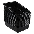 Bringer 12-Pack Commercial Bus Tubs 13 L Plastic Bus Box Black