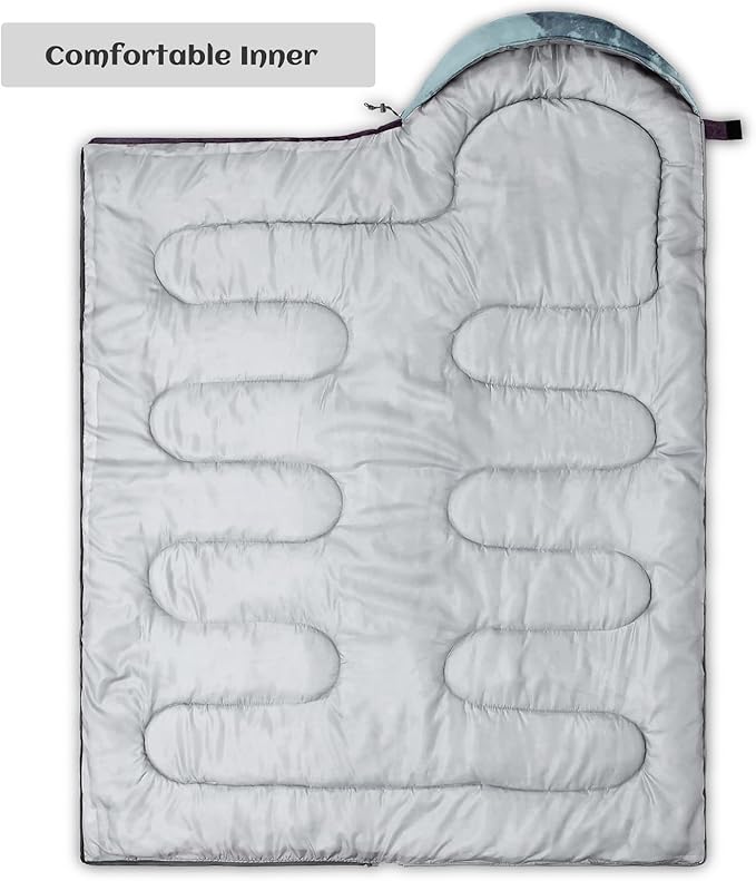 Sleeping Bags for Adults Youth Kids3D Printing Camping Sleeping Bag for Girls Boys Lightweight Waterproof Cold/Warm Weather Sleeping Bag for 3 Seasons