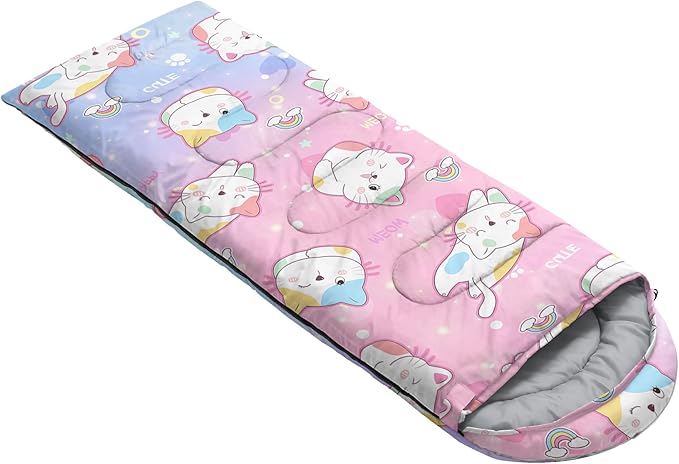 QOOMO Camping Sleeping Bags3 Season Warm &amp Cool WeatherLightweightWaterproof Sleeping Bags for Adults &amp KidsTravelingand OutdoorsCamping Gear Equipment
