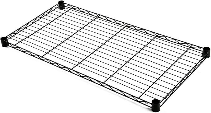 Quantum Storage Systems 1230BK Wire Add-On Shelf Black Epoxy 30 W x 12 D