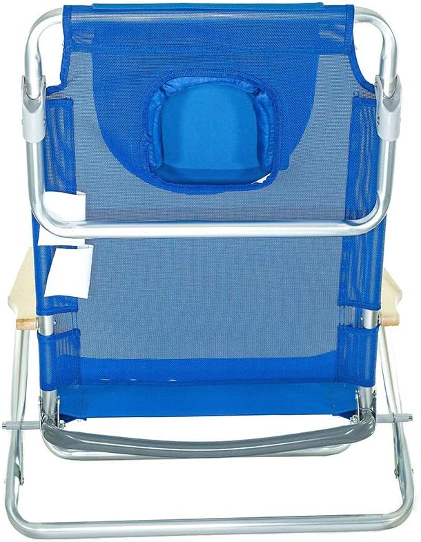 Ostrich SBSC-1016B South Adult Beach Lake Sand Lounging Chair Blue (2 Pack)
