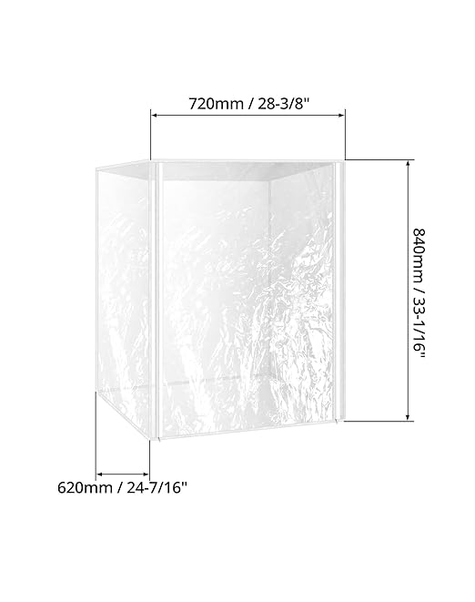 QWORK Plastic Pan Sheet Rack Cover 10-Tier 28 x 23 x 33 Pan Rack Covers Keep Your Bakery Goods Fresh 2 Pack