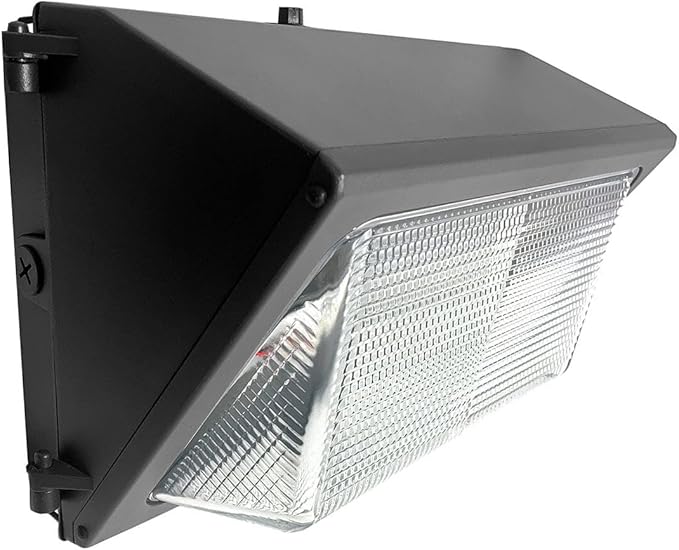 LEDONE High Voltage LED Wall Pack 25-80W Selectable 347-480V Multi-CCT 3000K-5000K Outdoor Light Fixture IP65 Industrial Grade DLC Premium 0-10V Dim