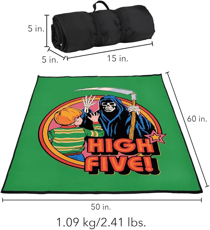 LOGOVISION Steven Rhodes High Five Outdoor Blanket for Picnic Beach Camping Park Tailgate 50x60