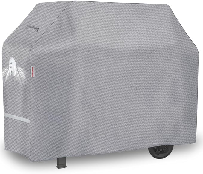 Turtle Life BBQ Grill Cover 72 Inch Heavy Duty Waterproof 4-6 Burner Barbecue Gas Grill Covers for Weber Genesis Char-Broil Brinkmann Gray