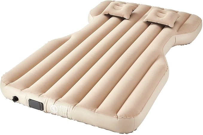 Car Air Mattress Inflatable Car Camping Travel Bed Sleeping Pad Built in Pump