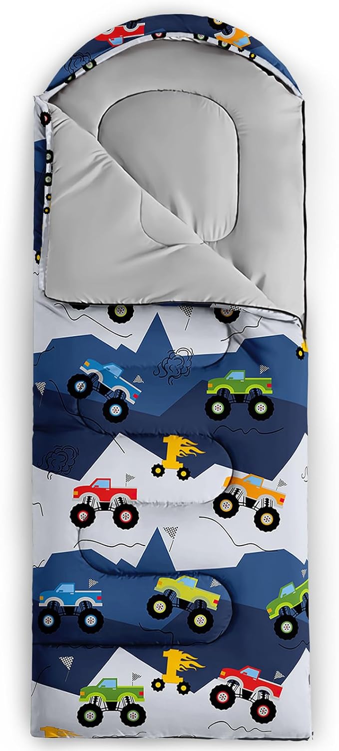 QOOMO Camping Sleeping Bags3 Season Warm &amp Cool WeatherLightweightWaterproof Sleeping Bags for Adults &amp KidsTravelingand OutdoorsCamping Gear Equipment