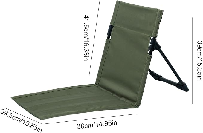 Beach Chairs Camping Chair Camping Cushion Soft Legless Chair | Low Profile Beach ChairsCamping Chair Camping Cushion with Back Support High Strength Backpack Beach Chairs for Picnic Camping Trav