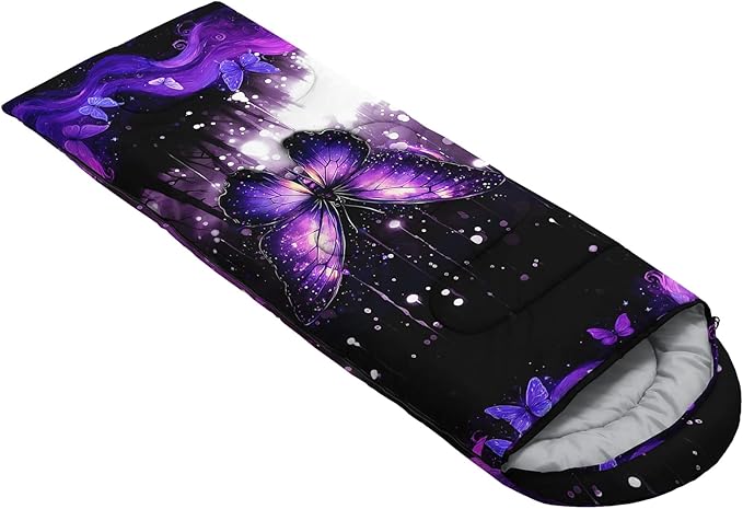QOOMO Camping Sleeping Bags3 Season Warm &amp Cool WeatherLightweightWaterproof Sleeping Bags for Adults &amp KidsTravelingand OutdoorsCamping Gear Equipment