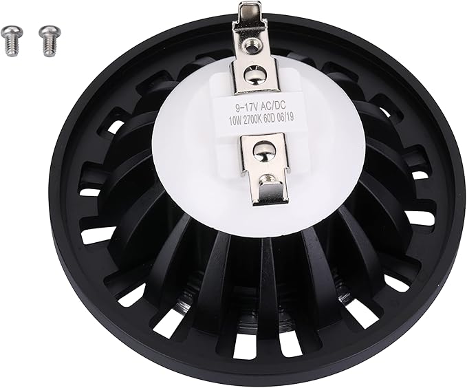PAR36 Landscape LED Bulb Outdoor Well Lights Landscape Lighting Garden Lights Yard Illumination 2700K Warm White Low Voltage 9-17V Water Resistant Rating IP67 10Watt