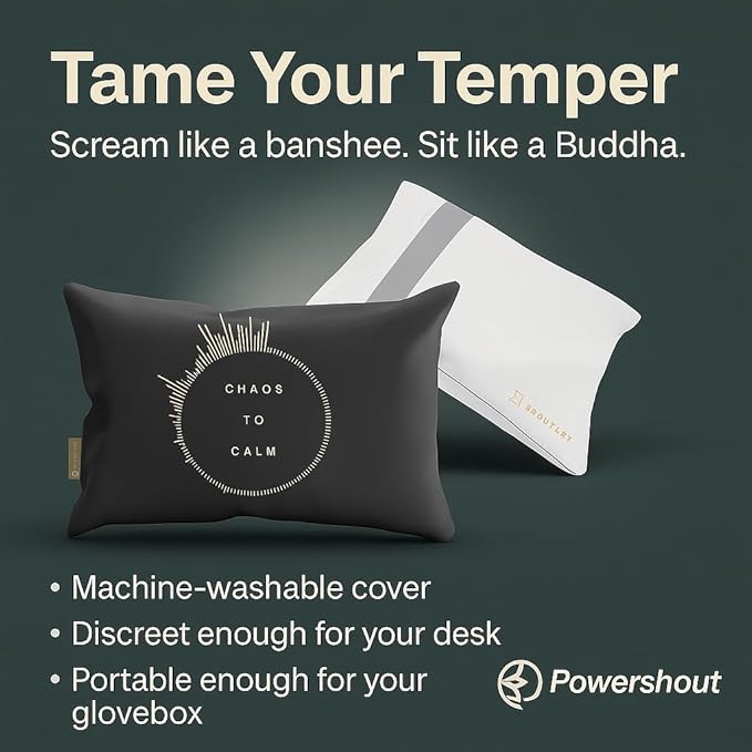 150g Shoutlet Pillow for Acute Stress Relief (Black)