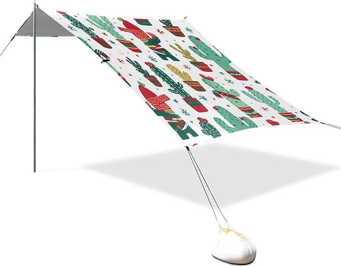 Christmas Cactus FlowerCamping Sun Shelters 9.2 x 10.5 FT Beach Canopy Tent Sun Shade with Carrying Bag for Camping Trips Fishing Backyard Fun or Picnics 21341179