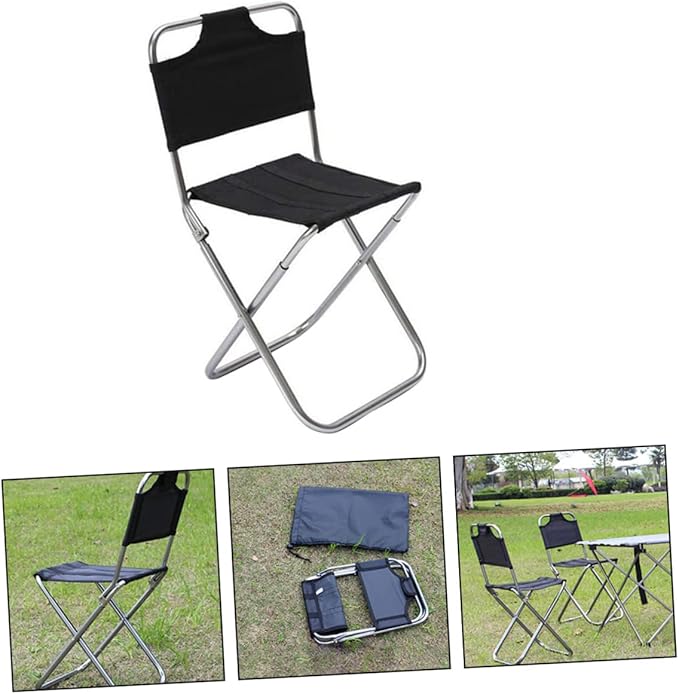 Totority Portable Picnic Folding Stool Outdoor Camping Fishing Chair Stable Design for Sports Outdoors