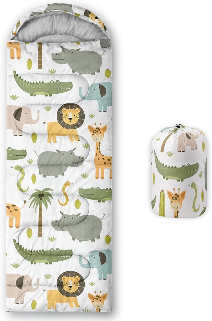 Axolotl Unicorn Sleeping Bag for Kids Boys Girls–Lightweight Warm Cold Weather Sleeping BagsWaterproof Portable Sleeping Bag with Compression Sack for Camping Backpacking Outdoor Indoor