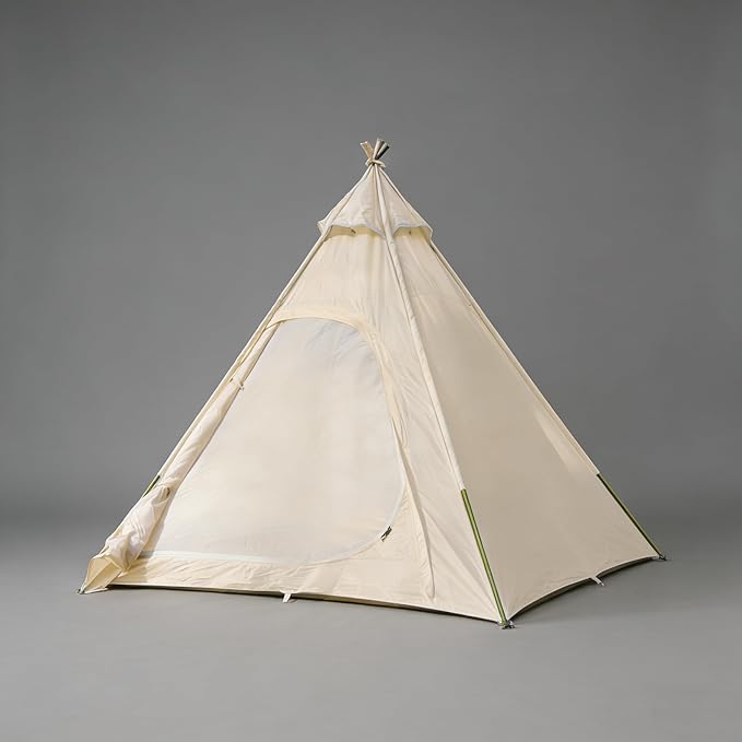 300D Oxford Fabric Pyramid Tent - Waterproof &amp Windproof Camping Tent for Backpacking &amp Hiking Trips
