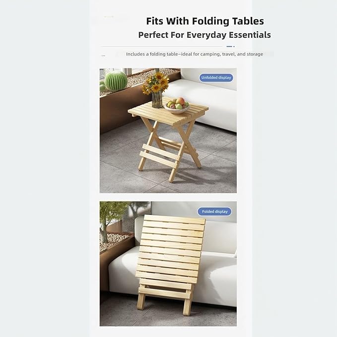 Folding Chairs Solid Wood Folding Chair for Outdoor Use Space Saving Lightweight Durable Fabric Ideal for Camping Beach Patio Garden Poolside Relaxation