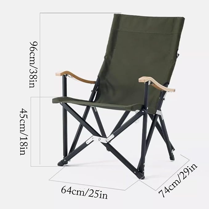 Home Leisure Chair Outdoor Picnic Portable Folding Lounge Chair Beach Fishing Camping Folding Chair Spacious and Comfortable Lightweight