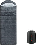 Alpine Swiss 0°C (32°F) Sleeping Bag Lightweight Waterproof with Compression Sack Adults All Seasons Camping Hiking Backpacking Travel Outdoor Indoor