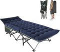 BIG RED Camping Cot Folding Camping Cots for Adults Sleeping 1200D Double Layer Oxford Portable Folding Outdoor Cots for Camping W/Soft Pad Carry Bag for Home Office Nap Beach Travel