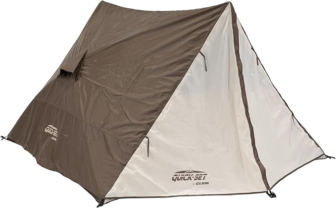 CLAM Quick-Set A-Frame Tent 8 x 8 Ft Portable Outdoor Hiking Camping Shelter Apex