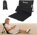 Extra Large Foldable Camping Chair with Cup HolderUltra-Light Portable Beach Chair with Carry Bag for Sunbathing Swimming Poolside Picnic Lawn Road Hiking Trips (Black)