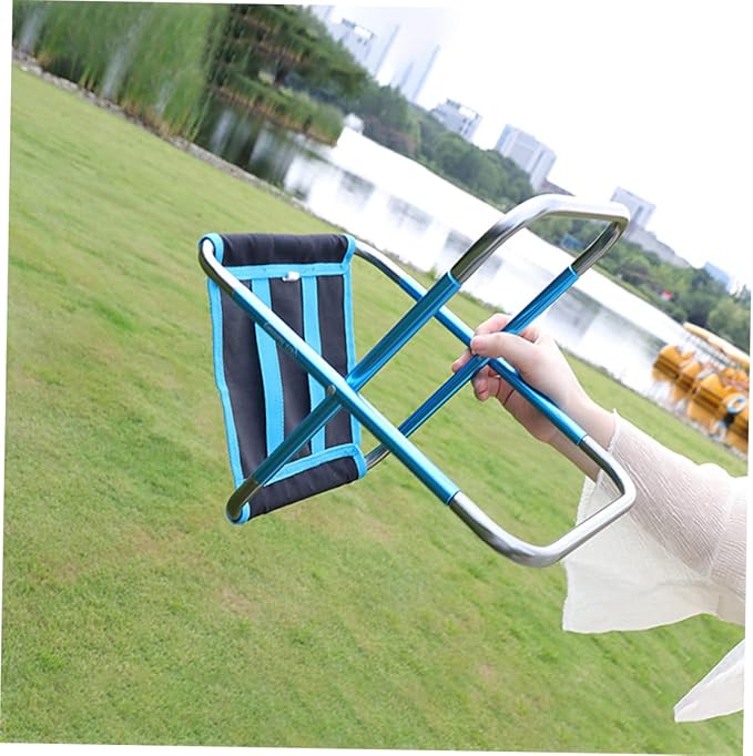 Portable Folding Stool Lightweight Compact Comfortable for Camping Beach Picnic Ideal for Outdoor Activities