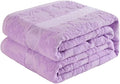 Carved Jacquard Blanket 80x90''100% Cotton Bed Blanket Lightweight Soft Cozy Fall Blanket for Bedroom Throw Blanket for Home Decor Christmas Thanksgiving Gift for Women Moms Girls Purple