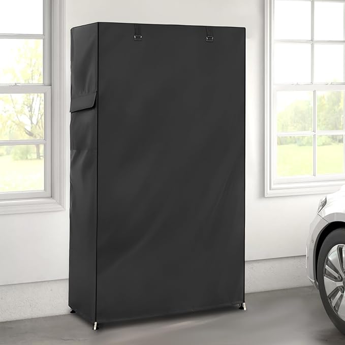 Wire Shelf Cover600D Heavy Duty 100% Waterproof Shelf Covers for Wire ShelvingOutdoor Storage Shelves Cover for Metal Rack60 W x 24 D x 72 HBlack