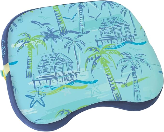 Ballast Beach Pillow – Comfy Durable &amp Compact Stays Put on Windy Beaches with Patented Sand Pouch Inflatable Pillow for Beaches Pools Camping Festivals and Travel (Beach Bungalow)