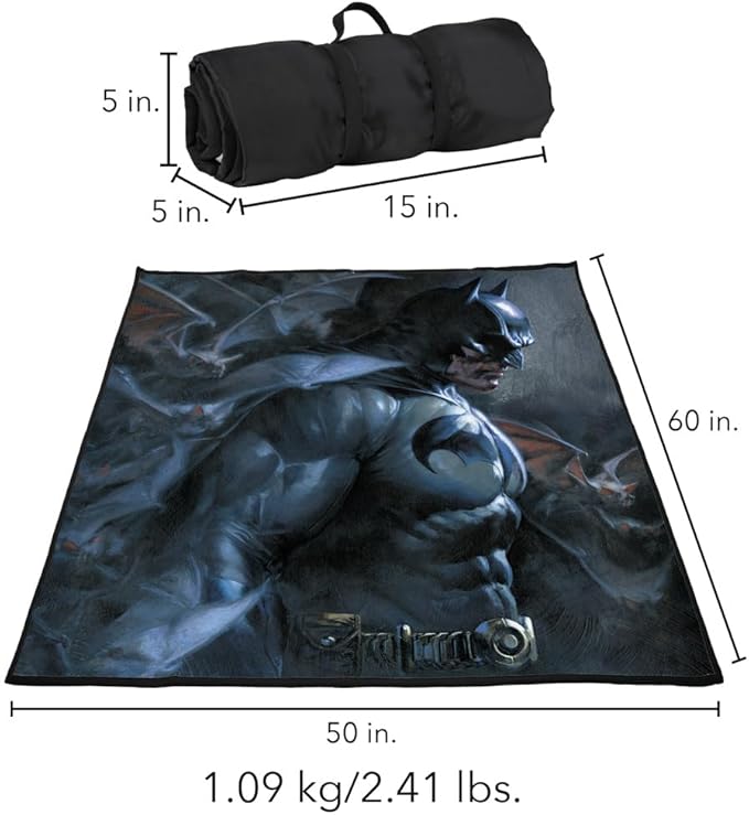 LOGOVISION Batman and Bats Outdoor Blanket for Picnic Beach Camping Park Tailgate 50x60