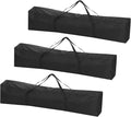 PATIKIL 43 Inch Camp Chair Replacement Bag 3 Pack Nylon Foldable Carrying Bag Zippered Bag with Shoulder Strap for Camping Tent Travel Black