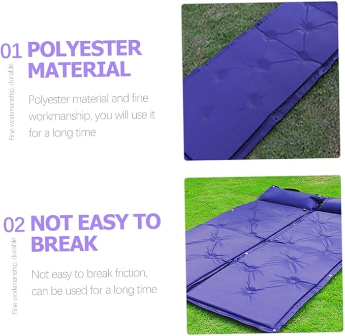 Automatic Inflatable Sleeping Pad for Camping Lightweight Dampproof Air Mattress for Outdoor Activities Portable and Camping Cushion for Hiking and Travel