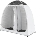 EighteenTek® Shower Tent Camping 2-Room Portable Changing Room Outdoor Shower Enclosure Pop Up Privacy Tent Shelter with Floor &amp Doors Waterproof &amp Lightweight Camping Toilet Bathroom