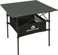 ROCK CLOUD Portable Camping Table Aluminum Folding Camp Table Lightweight Outdoor for Camping Hiking Picnic Backpacking 28” x 28”