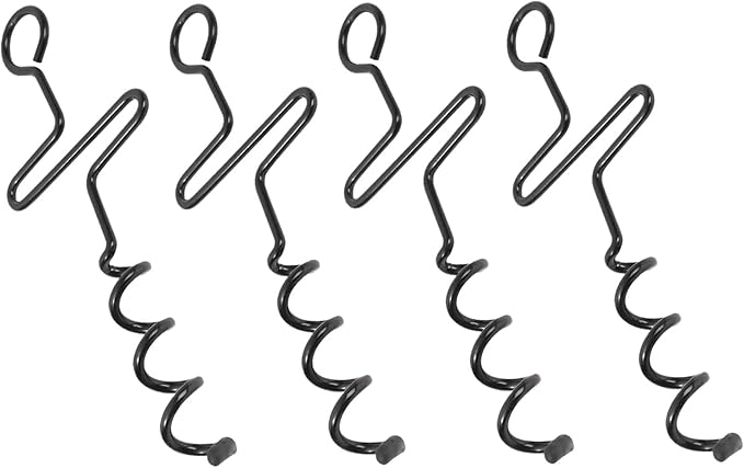 4pieces Outdoor Tent Spirals Stakes Heavy Type Ground Anchors Outdoor Camping Pegs for Secure Outdoor Shelter
