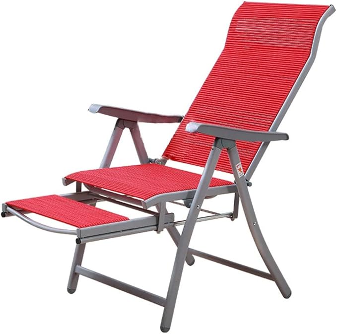 Deck Chair Lounge ChairOutdoor Folding Beach Chair Breathable Recliner Double Leisure Rubber Band 46 * 43 87.5cm