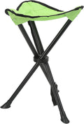 plplaaoo Folding Tripod Stool Heavy Duty Portable Anti Slip Foldable Chair for Outdoor Camping Fishing Picnics Made of 600D Oxford Cloth PVC Waterproof Coating (Green)