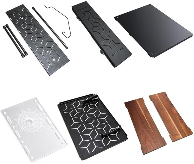 Easily Connectable Camping Table Accessories for Fun Outside Gatherings (Rack+lamp holder)