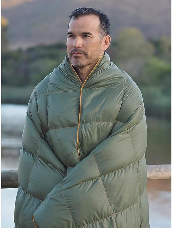axGear Lightweight Down Blanket Outdoor Travel Puffy Camping Water Repellent Resistant