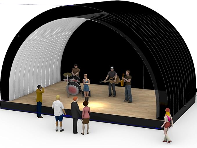 Inflatable Event Stage Tent includes a 950W BlowerInflatable Stage Elevate Your Occasions with Style and ConvenienceInflatable Stage Cover