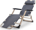 Oversized Padded Zero Gravity Chair – Folding Outdoor Recliner with Three-Speed Adjustment Super Load-Bearing Breathable Oxford Fabric