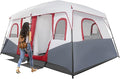 8-12 Person Outdoor Camping Tent 2 Room Oxford Cloth Camping Tent Instant Tent with Carrying Bag for Parks and Backyards 14.11 x 10.01 x 6.66 Ft