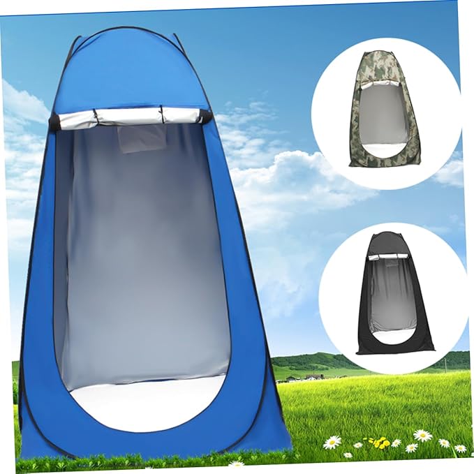 VICASKY 1Pc Portable Movable Changing Tent Outdoor Fishing and Camping Privacy Shelter for Durable for Beach and Field Use Blue