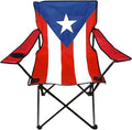 Versatile Indoor/Outdoor Puerto Rico Flag Folding Utility Chair