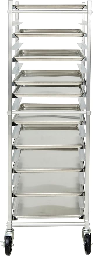 HUBERT Bun Pan Rack Aluminum 18 Pan End Load - 26 1/2 L x 20 1/4 W x 63 H