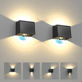 T-SUN Solar LED Wall Light Outdoor Dusk to Dawn Motion Sensor Solar Lantern Sconce with 3 Lighting Modes Wireless Exterior Porch Light Fixture for Fence Patio Yard Garage Garden