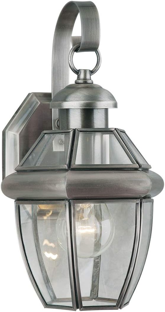 Forte 1101-01-34 One Light Outdoor Lantern Pewter